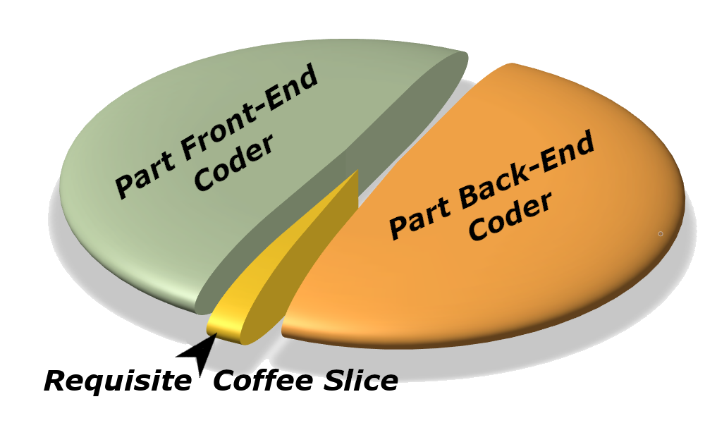 part Front end developer, part back end developer